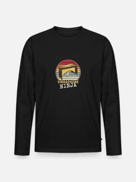 Vibraphone musician percussion instrument music - Men's Premium Organic Long Sleeve Shirt - black