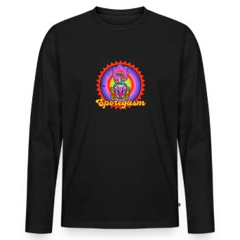 Zombie Mushrooms Ant Biology Student Uni School - Men's Premium Organic Long Sleeve Shirt - black - Front - Nico (187cm)