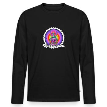 Zombie Mushrooms Ant Biology Student Uni School - Men's Premium Organic Long Sleeve Shirt - black - Front - Nico (187cm)