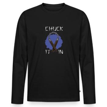 Ninja Weapons Ninjutsu Japan Martial Arts Karate - Men's Premium Organic Long Sleeve Shirt - black - Front - Nico (187cm)