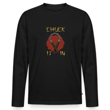 Ninja Weapons Ninjutsu Japan Martial Arts Karate - Men's Premium Organic Long Sleeve Shirt - black - Front - Nico (187cm)