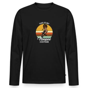 Singvogel Wiedehopf Wald Beobachten Ornithologe - Männer Premium Bio Langarmshirt - Schwarz - Vorne - Nico (187cm)