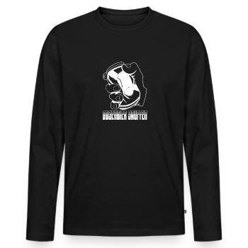 Bierliebhaber Dosenbier Alkohol Party Trinker - Männer Premium Bio Langarmshirt - Schwarz - Vorne - Nico (187cm)