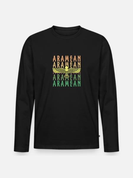 Aramäer aramäische Geschichte Naher Osten - Männer Premium Bio Langarmshirt - Schwarz
