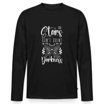 Dream Catcher Motivation Dreams - Men's Premium Organic Long Sleeve Shirt - black - Front - Nico (187cm)