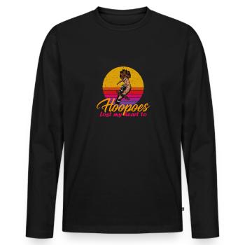 Ornithologue ornithologue ornithologue d’observation des oiseaux forestiers - T-shirt manches longues Premium bio Homme - noir - Devant - Nico (187cm)