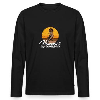Ornithologue ornithologue ornithologue d’observation des oiseaux forestiers - T-shirt manches longues Premium bio Homme - noir - Devant - Nico (187cm)