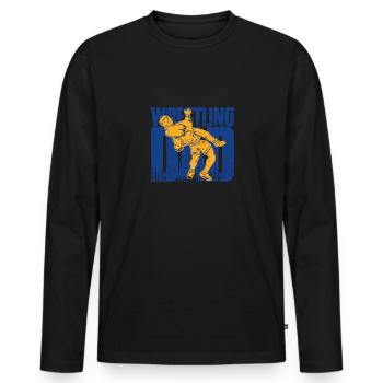 Ringen Wrestler Suplex Kampfsport Wrestling - Männer Premium Bio Langarmshirt - Schwarz - Vorne - Nico (187cm)