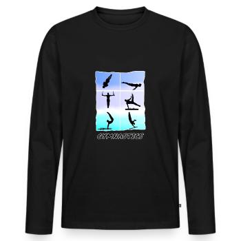 Gymnastics, Gymnastics - Men's Gymnastics - Men's Premium Organic Long Sleeve Shirt - black - Front - Nico (187cm)