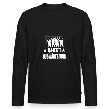 Junggesellenabschied - Männer Premium Bio Langarmshirt - Schwarz - Vorne - Nico (187cm)