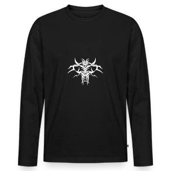 Rune Celts symbol gift ornament culture spirit - Men's Premium Organic Long Sleeve Shirt - black - Front - Nico (187cm)
