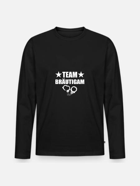 JGA - Männer Premium Bio Langarmshirt - Schwarz