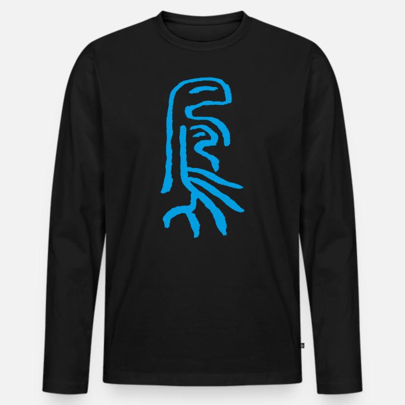 Phönix - Männer Premium Bio Langarmshirt - Schwarz
