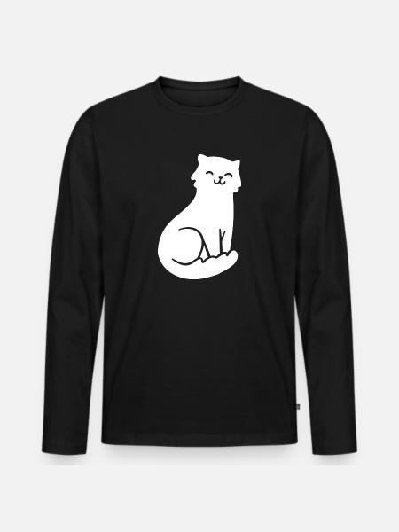 Cat Cats - Men's Premium Organic Long Sleeve Shirt - black