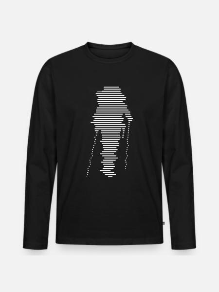 Hikers - (4) - Men's Premium Organic Long Sleeve Shirt - black