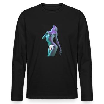 Venus ́ universal climax - Men's Premium Organic Long Sleeve Shirt - black - Front - Nico (187cm)