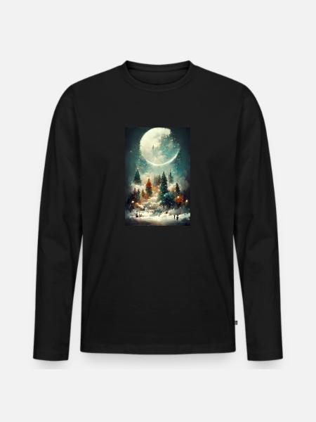 Christmas 24 - Men's Premium Organic Long Sleeve Shirt - black