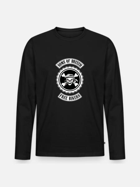 breizh bikers 03 - Men's Premium Organic Long Sleeve Shirt - black