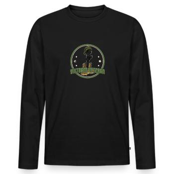 American vietnam veteran military father's day - Männer Premium Bio Langarmshirt - Schwarz - Vorne - Nico (187cm)
