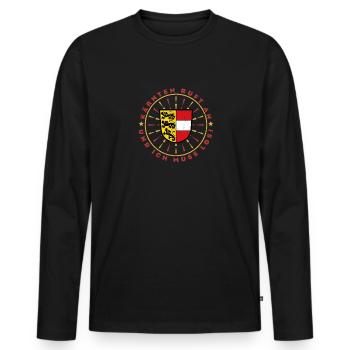 Carinthia is calling and I have to go Austria - Men's Premium Organic Long Sleeve Shirt - black - Front - Nico (187cm)