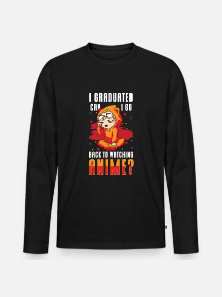 Anime Japan Ramen Waifu - Men's Premium Organic Long Sleeve Shirt - black