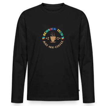 Behavioral Therapist Therapist - Men's Premium Organic Long Sleeve Shirt - black - Front - Nico (187cm)