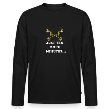 Treasure Hunter Treasure Hunt Metal Detector - Men's Premium Organic Long Sleeve Shirt - black - Front - Nico (187cm)