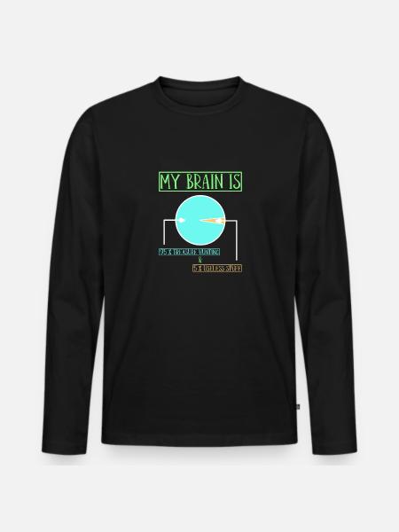 Treasure Hunter Treasure Hunt Metal Detector - Men's Premium Organic Long Sleeve Shirt - black