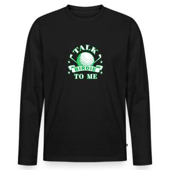 Golf Golfers Golfers - Men's Premium Organic Long Sleeve Shirt - black - Front - Nico (187cm)