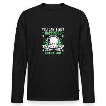 Golf Golfers Golfers - Men's Premium Organic Long Sleeve Shirt - black - Front - Nico (187cm)