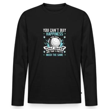 Golf Golfers Golfers - Men's Premium Organic Long Sleeve Shirt - black - Front - Nico (187cm)