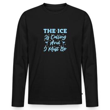Figure skating - Men's Premium Organic Long Sleeve Shirt - black - Front - Nico (187cm)