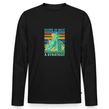 Barrel Racing - Men's Premium Organic Long Sleeve Shirt - black - Front - Nico (187cm)