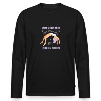 Gymnastics Gymnastics Gymnasts - Men's Premium Organic Long Sleeve Shirt - black - Front - Nico (187cm)