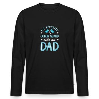 Color Guard - Männer Premium Bio Langarmshirt - Schwarz - Vorne - Nico (187cm)