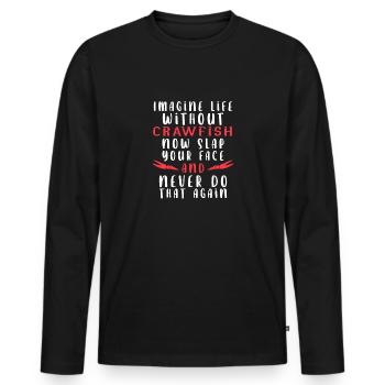 Langusten Languste - Männer Premium Bio Langarmshirt - Schwarz - Vorne - Nico (187cm)