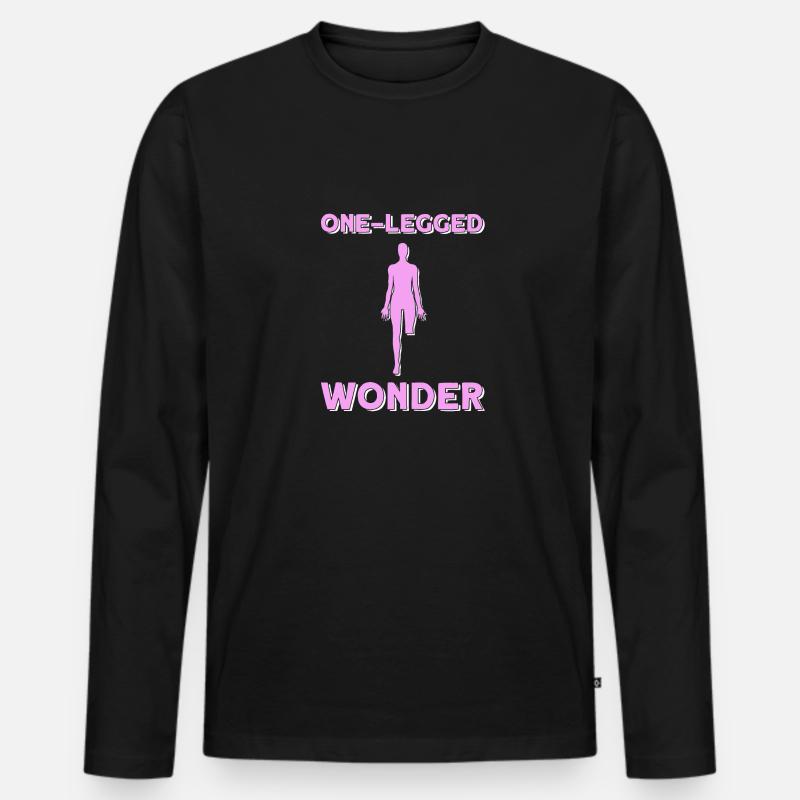 Rollstuhl Rollstuhlfahrer - Männer Premium Bio Langarmshirt - Schwarz