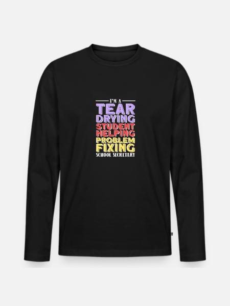 Paraprofessional - Men's Premium Organic Long Sleeve Shirt - black