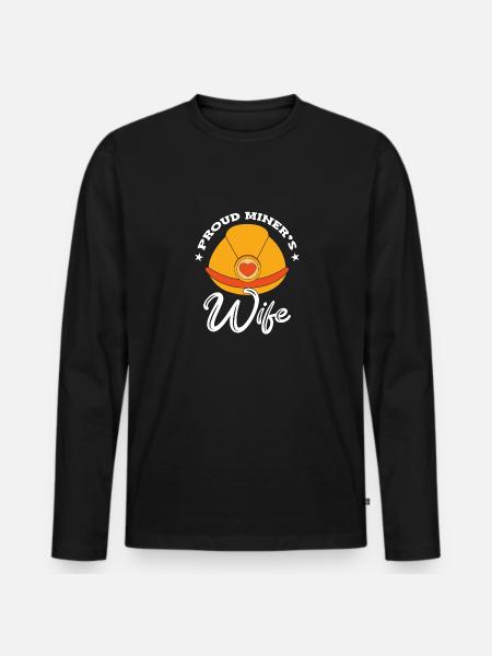 Mine Miners - Men's Premium Organic Long Sleeve Shirt - black