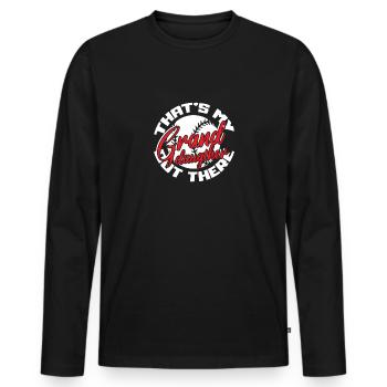 Softball - Men's Premium Organic Long Sleeve Shirt - black - Front - Nico (187cm)