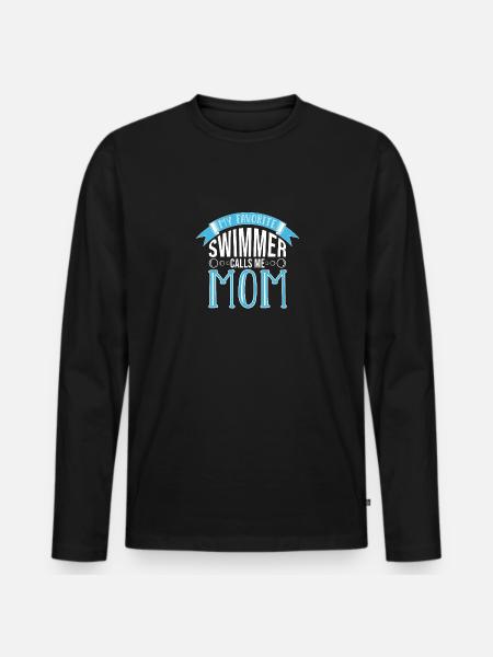 Nageurs - T-shirt manches longues Premium bio Homme - noir
