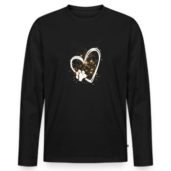 Dog Dog Person Dog Lover - Men's Premium Organic Long Sleeve Shirt - black - Front - Nico (187cm)