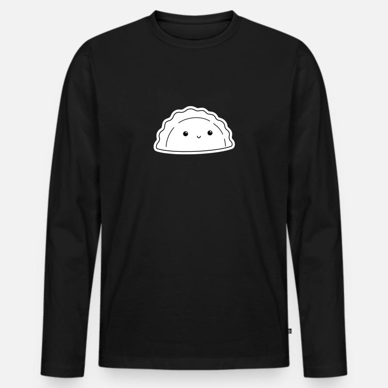 Pieróg - Männer Premium Bio Langarmshirt - Schwarz