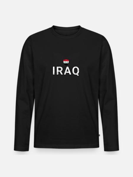 Irak - T-shirt manches longues Premium bio Homme - noir