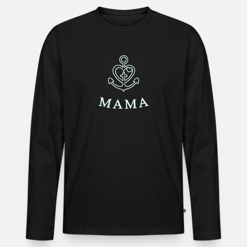 Glaube Liebe Hoffnung (1c) - Männer Premium Bio Langarmshirt - Schwarz