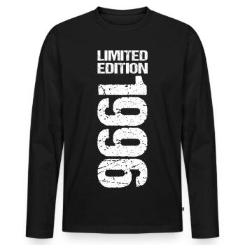 30e anniversaire 1996 Édition limitée Millésime 1996 - T-shirt manches longues Premium bio Homme - noir - Devant - Nico (187cm)