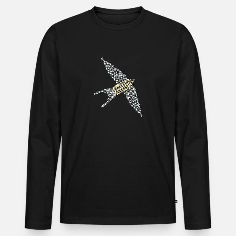 Schwalbe - Männer Premium Bio Langarmshirt - Schwarz