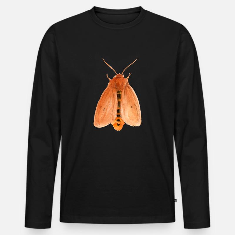 zimtbär - Männer Premium Bio Langarmshirt - Schwarz