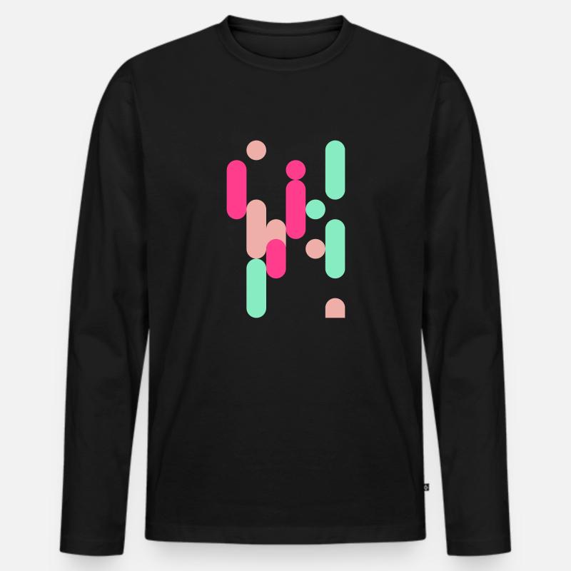 Necta 2 - Männer Premium Bio Langarmshirt - Schwarz