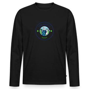Golf Tee-Riffic Lover Funny Golfing - Men's Premium Organic Long Sleeve Shirt - black - Front - Nico (187cm)